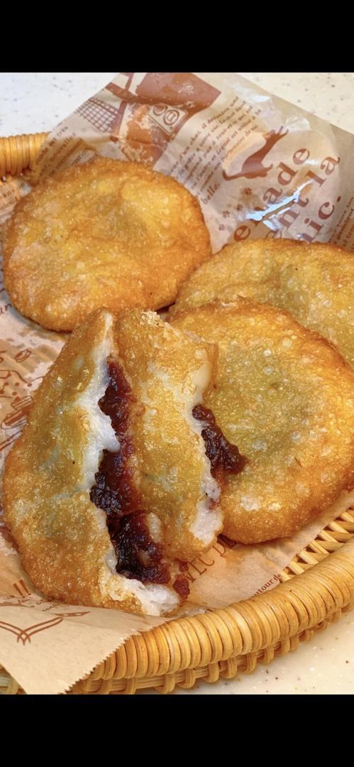 嫚丽1008做的东北油炸糕(糯米粉豆沙馅儿)不翻车很简单