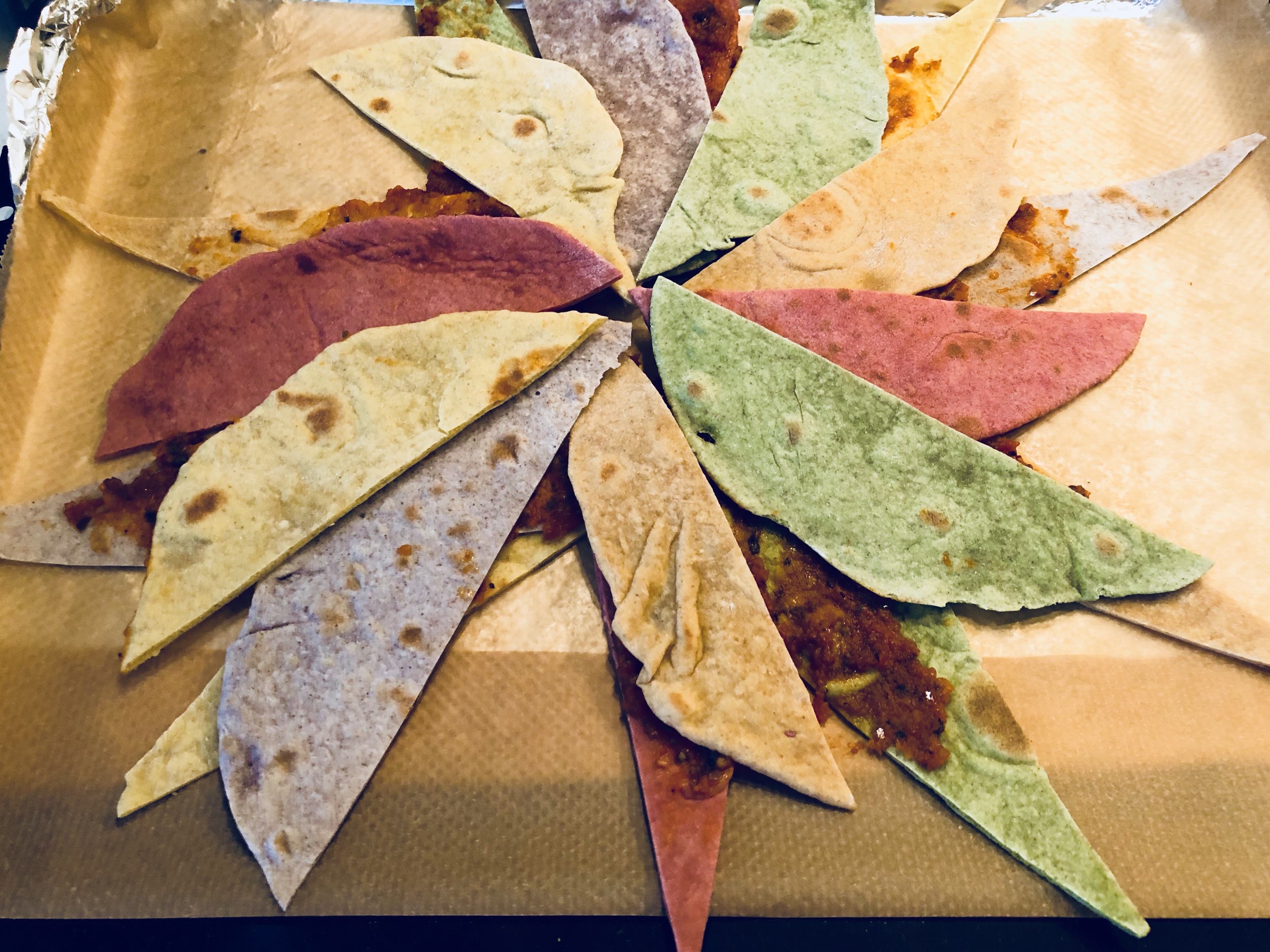 🏵花环卷卷披萨—墨西哥卷饼皮版『玩转Tortilla』的做法 步骤6