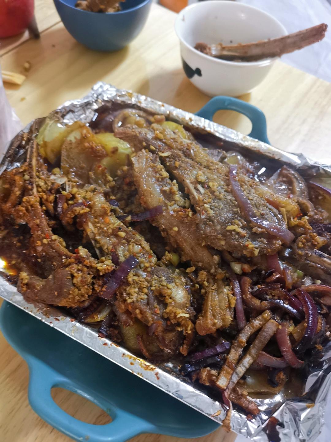 超好吃的烤羊排烤箱版