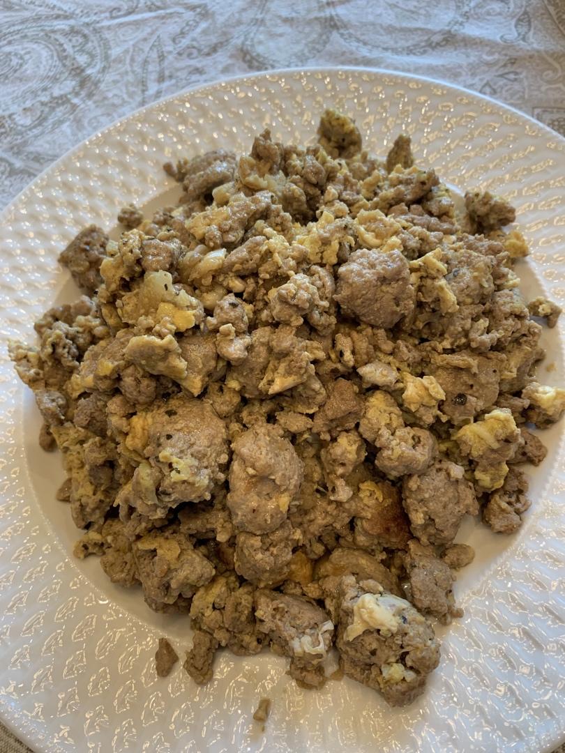 猪肉末蒜蓉煎蛋