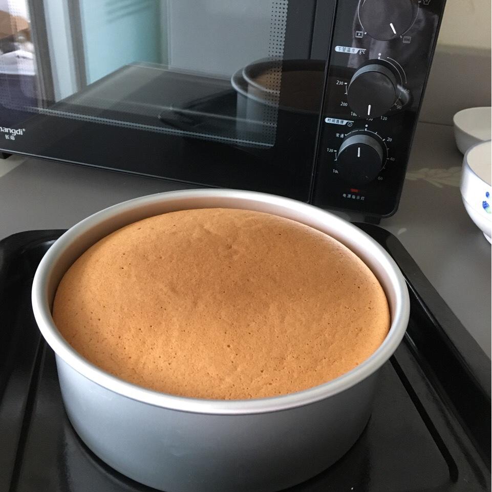 超好记八寸戚风蛋糕（后蛋法）