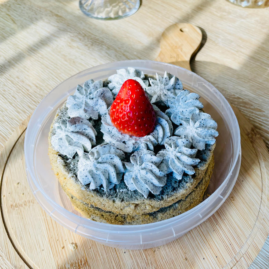 不“气疯”的戚风蛋糕-黑芝麻戚风