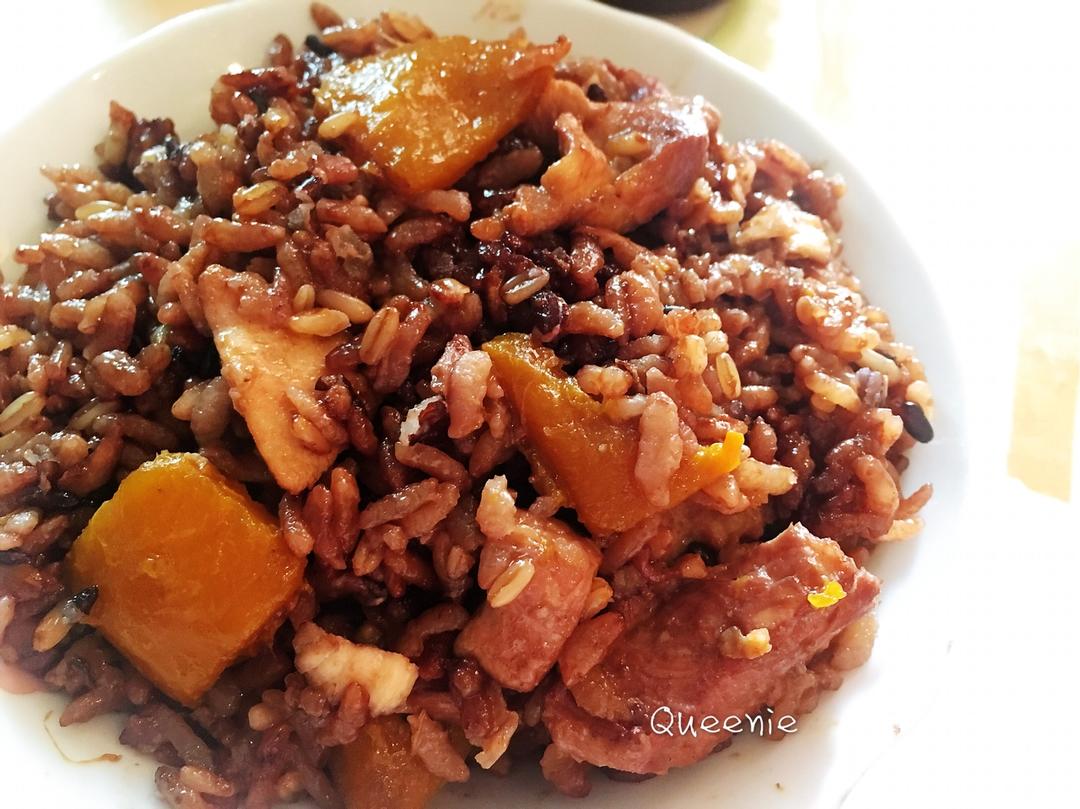 南瓜鸡肉饭
