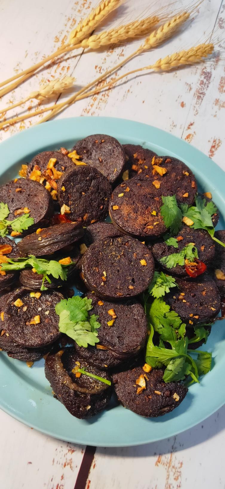 香煎血肠的做法 步骤4