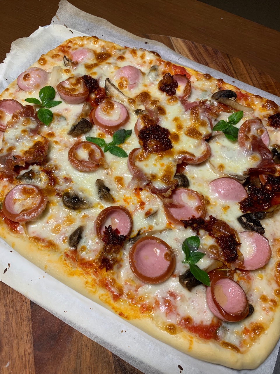 烤箱版的披萨🍕的做法