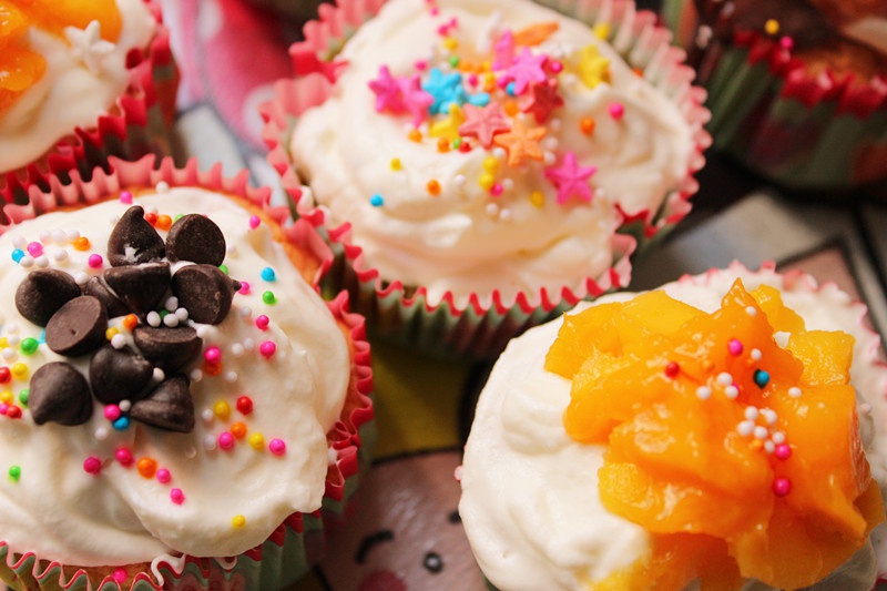 清新莓果奶油cupcake