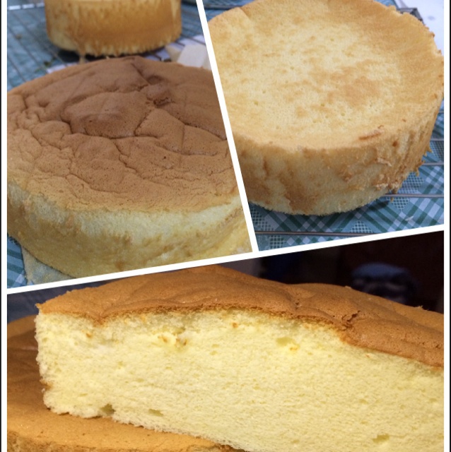 超简单完美戚风蛋糕（6寸2蛋）附打发、翻拌、脱模视频