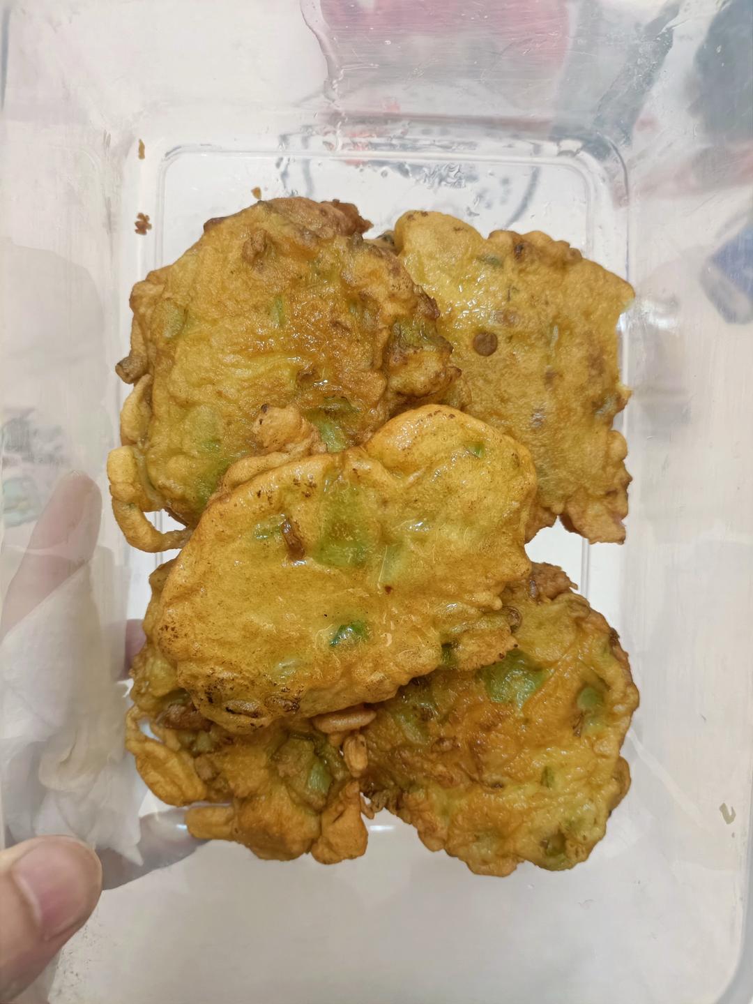 时令菜丝瓜饼又香又嫩