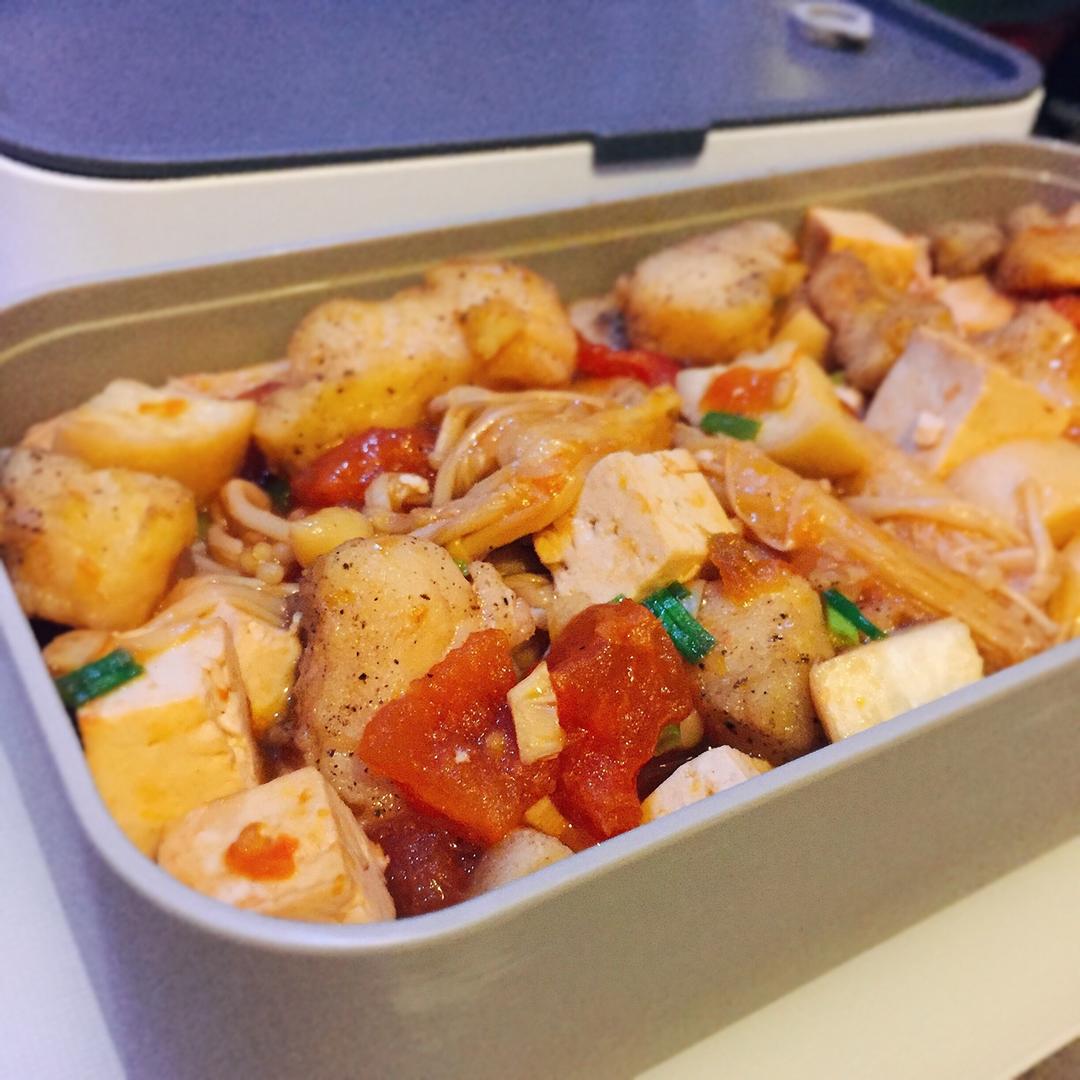 龙利鱼豆腐煲