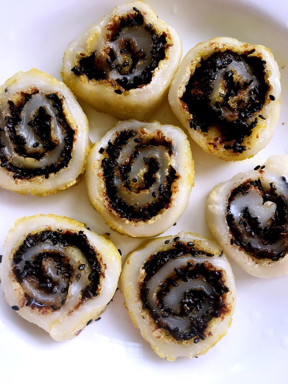 小鸟的影踪做的古法红糖麻糍