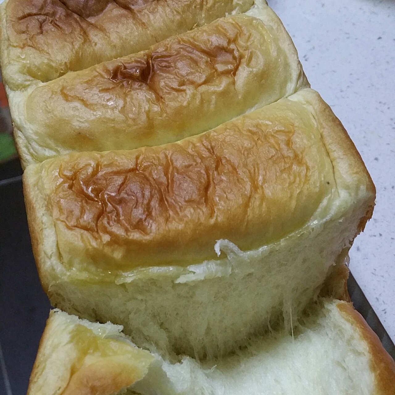 夺命软吐司(๑´ڡ`๑)超软拉丝极速方便的一次发酵吐司