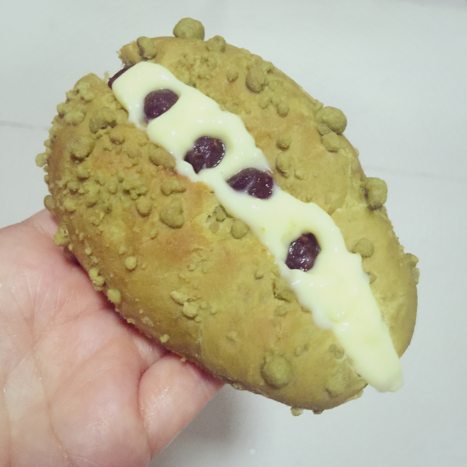 抹茶红豆面包