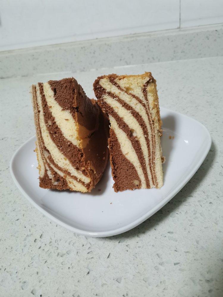 漂亮 斑马纹戚风蛋糕