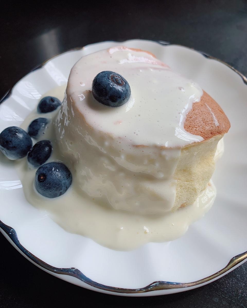 抖音网红~好吃到爆的舒芙蕾松饼(内附制作视频)