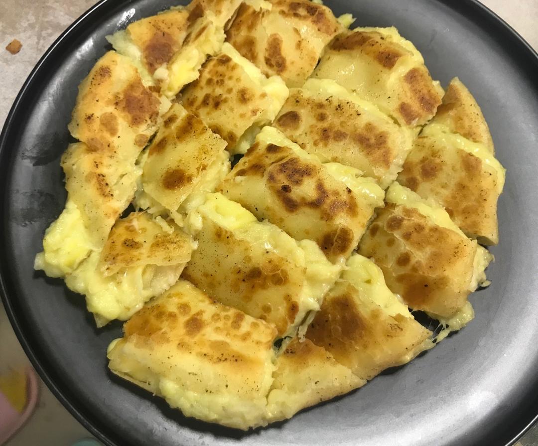 爆浆芝士榴莲饼