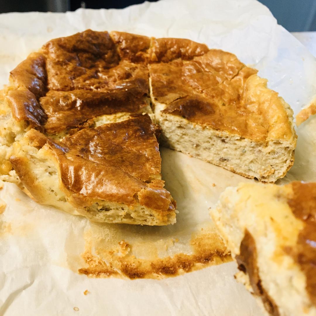 「低碳饮食」搅一搅生酮蛋奶素Q弹咸芝士蛋糕的做法