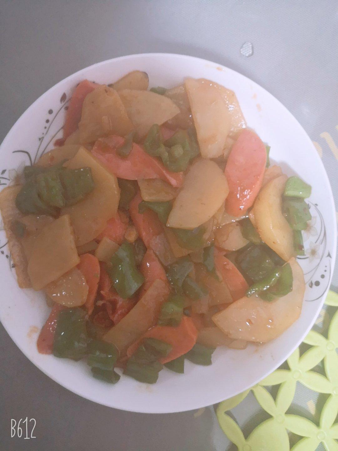 家常炒土豆片