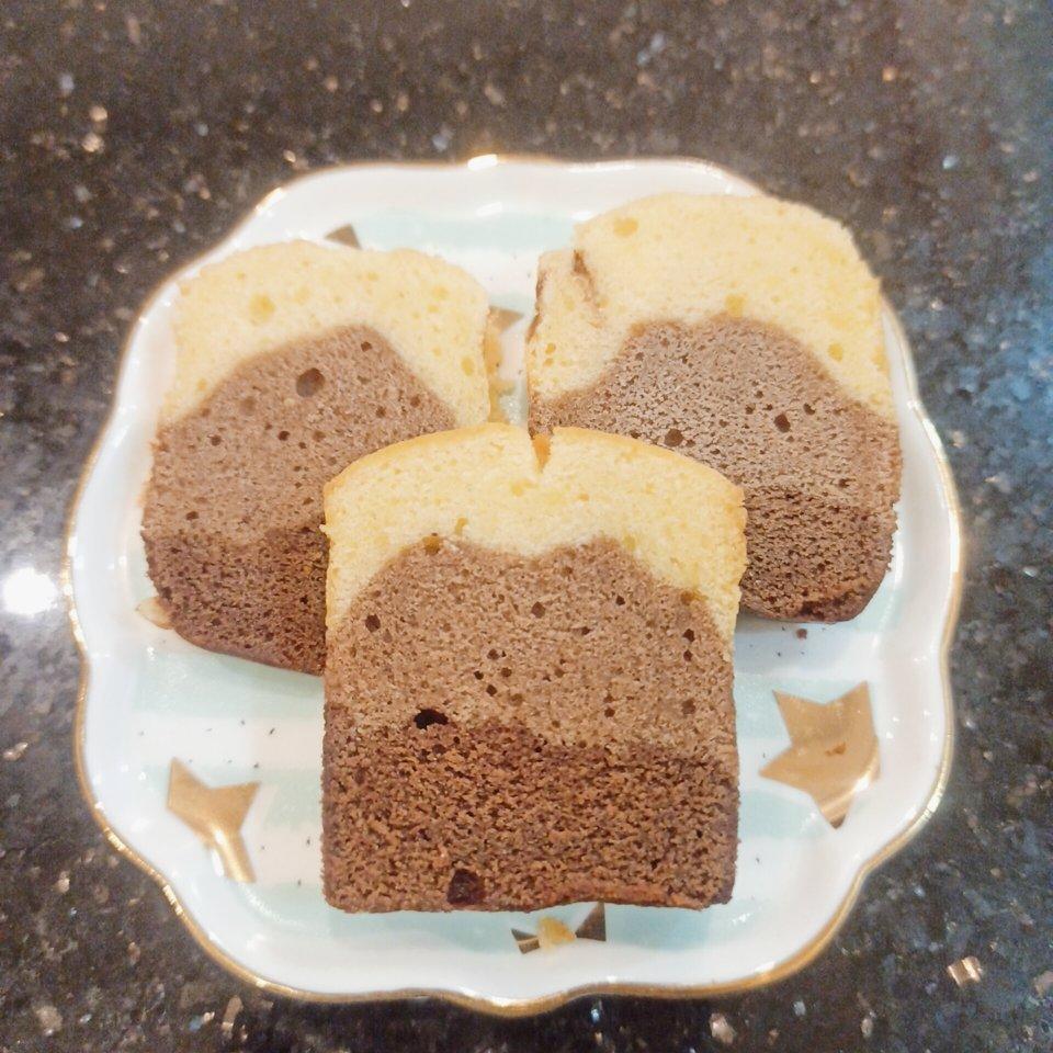 三色巧克力磅蛋糕🍰材料简单 快速