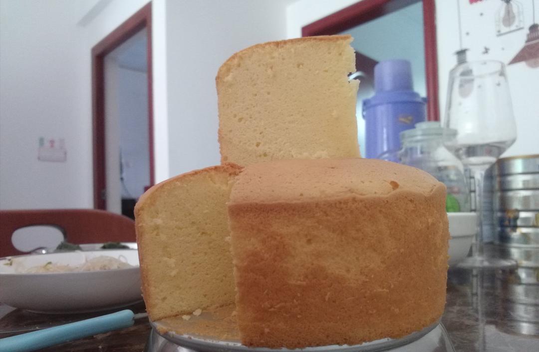 戚风蛋糕，不开裂不回缩～（6寸）