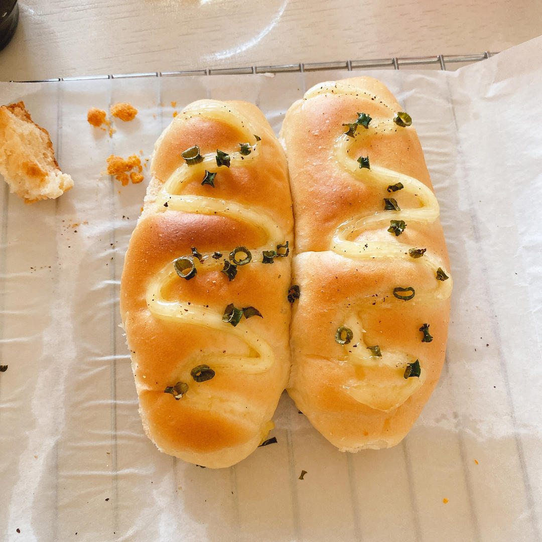 香葱火腿肉松面包