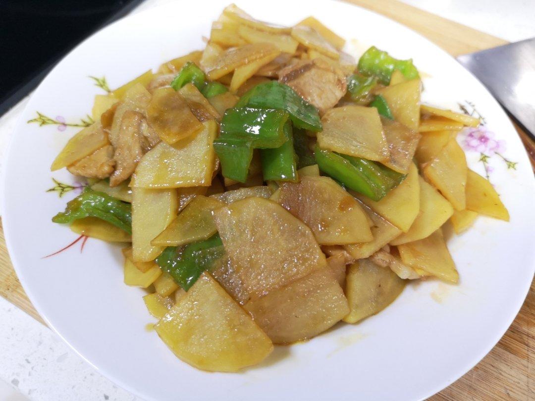土豆青椒炒肉片