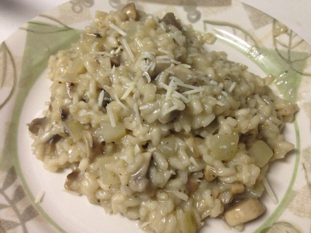 芦笋口蘑意大利饭risotto