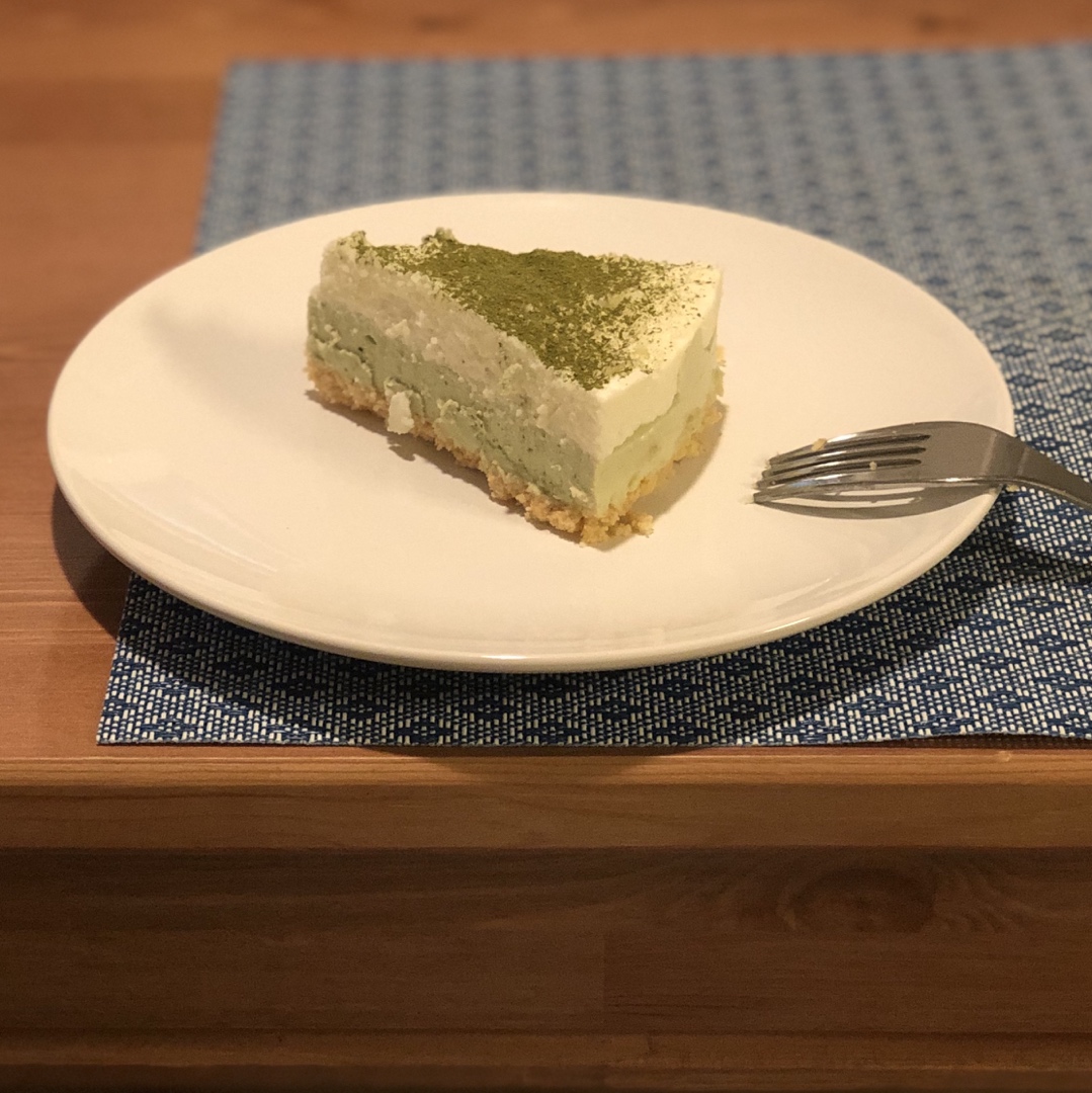夏日小清新：抹茶酸奶冻芝士蛋糕
