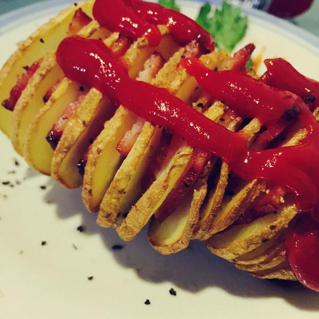 培根风琴土豆（空气炸锅版）