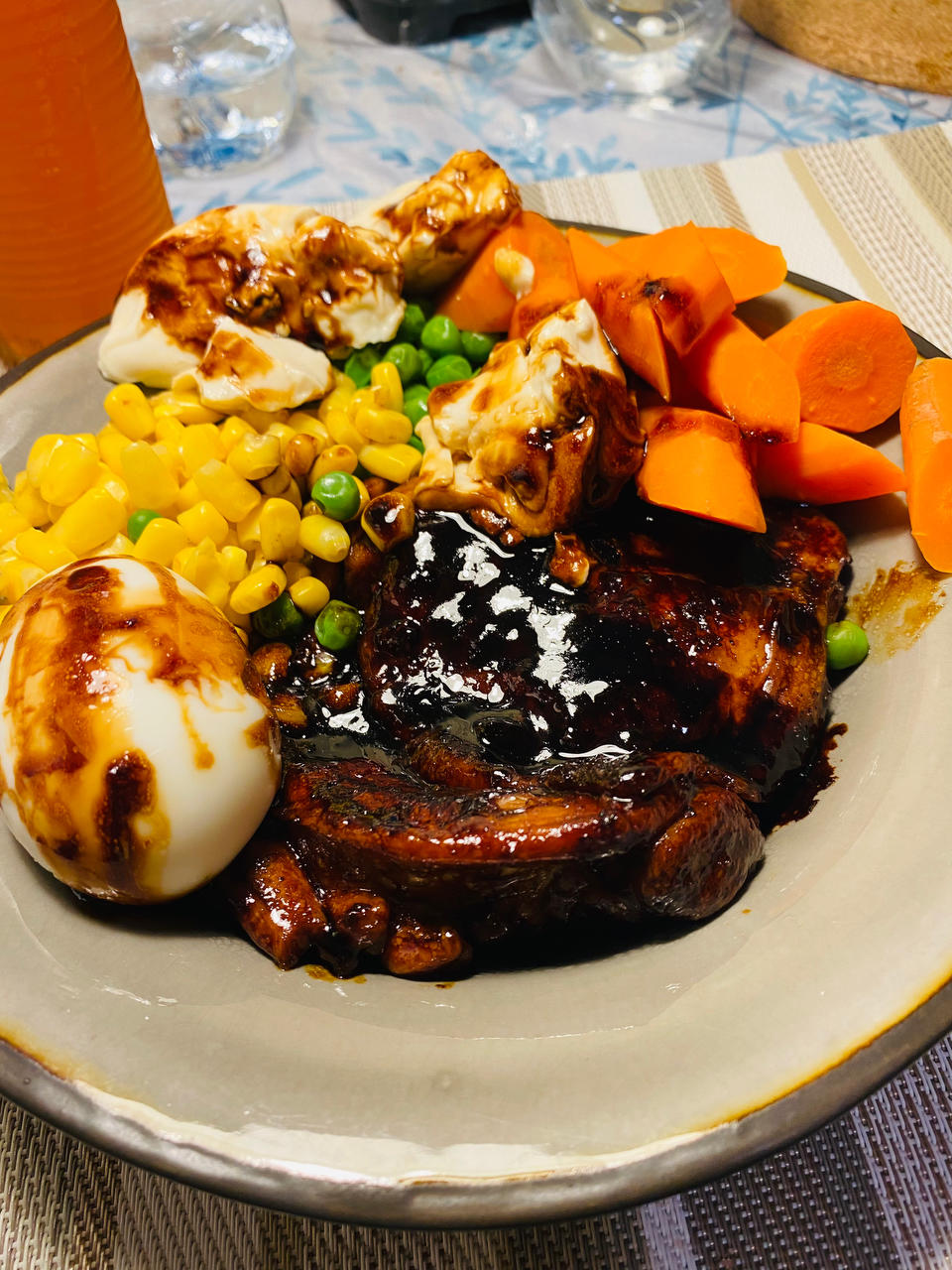 不放一滴油的照烧鸡腿饭