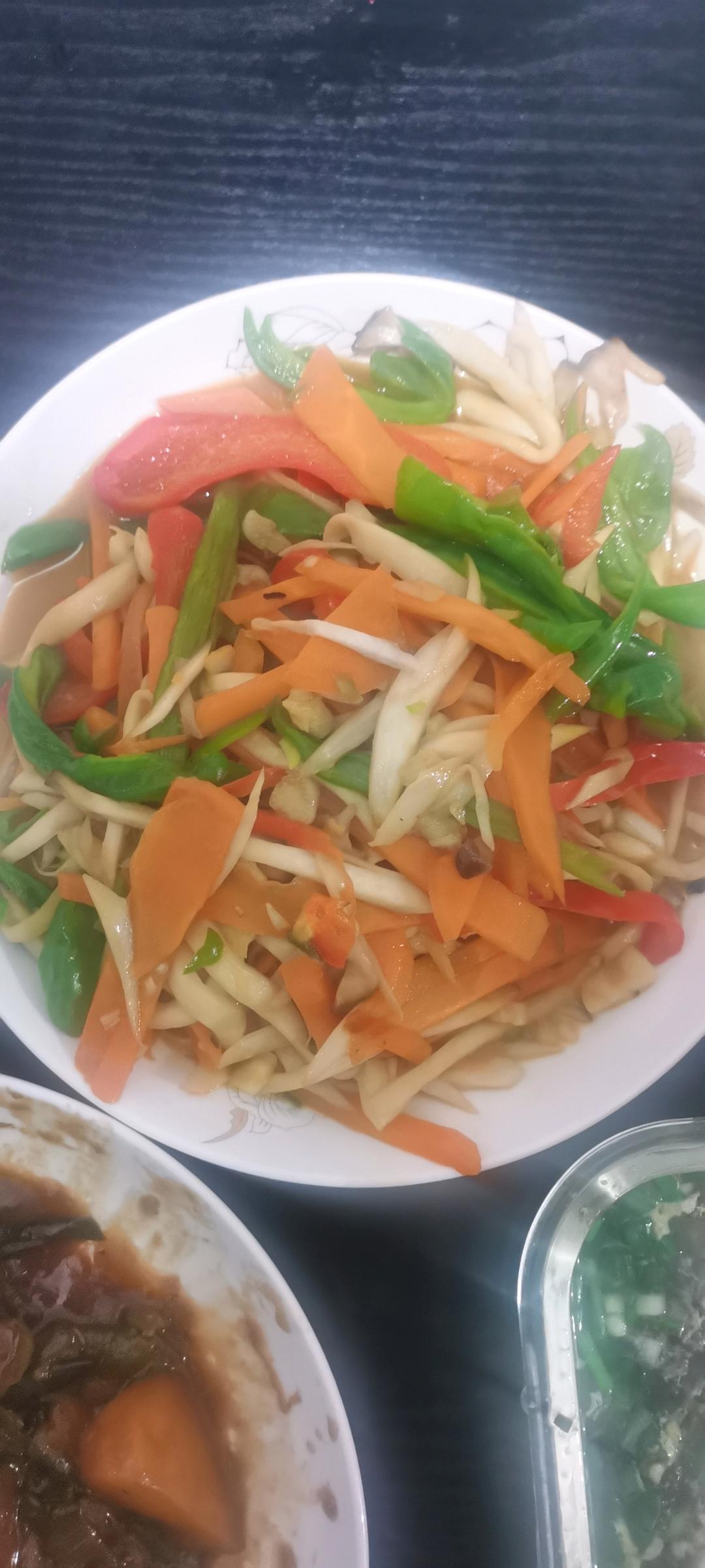 爆炒杏鲍菇
