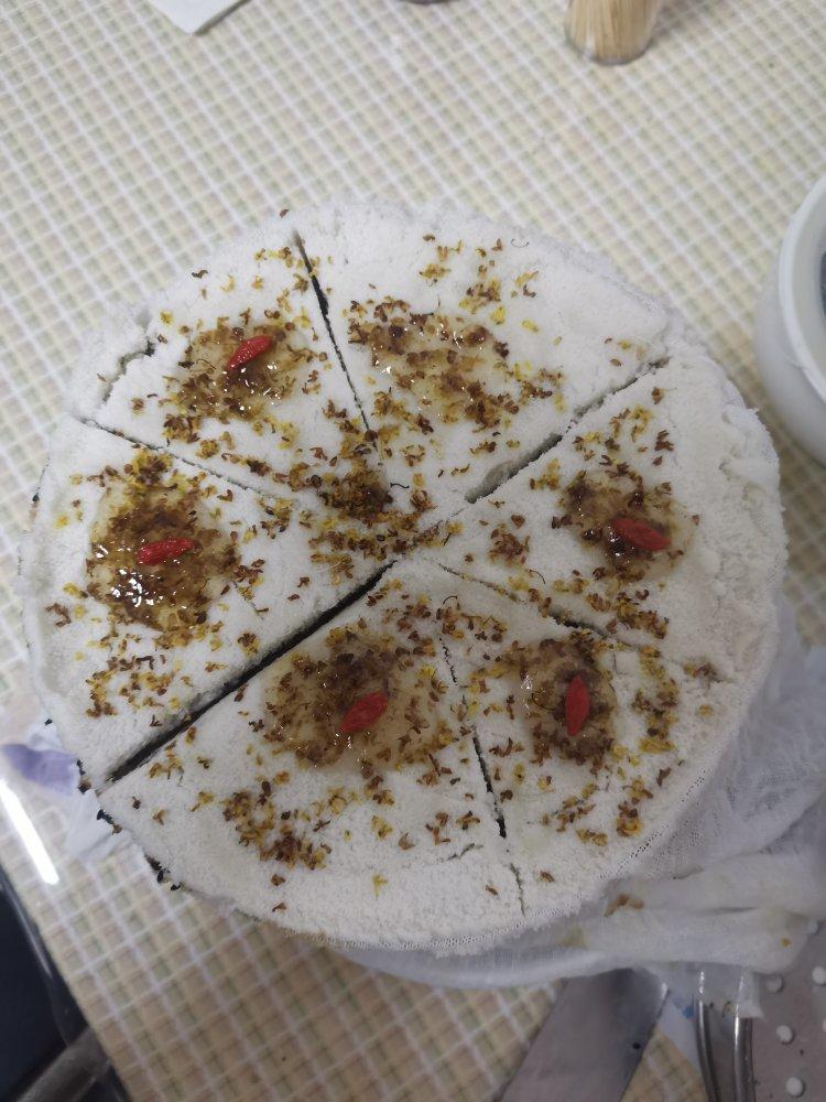 红糖芝麻桂花糕