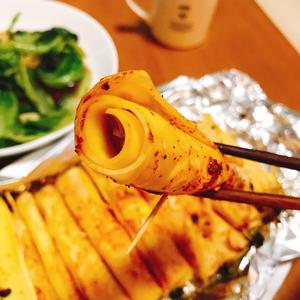 干豆腐卷（金针菇＆火腿）的做法 步骤8