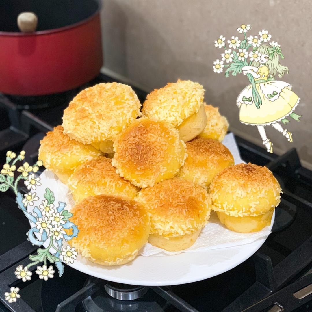 快手椰蓉小餐包（一次发酵照样柔软又拉丝）