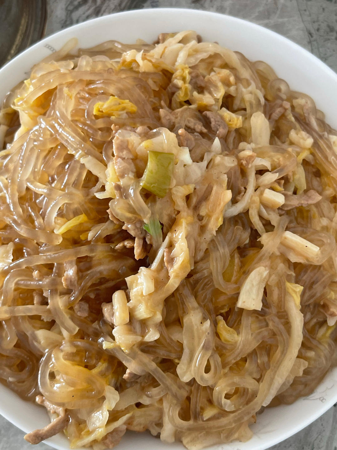 酸菜炒粉