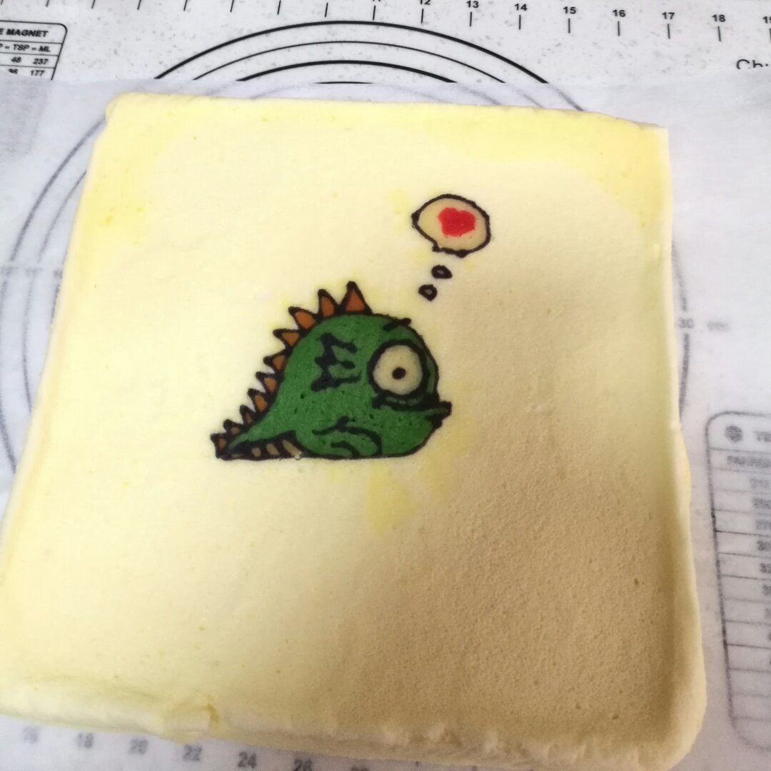 细腻零消泡彩绘蛋糕卷图案面糊制作方法