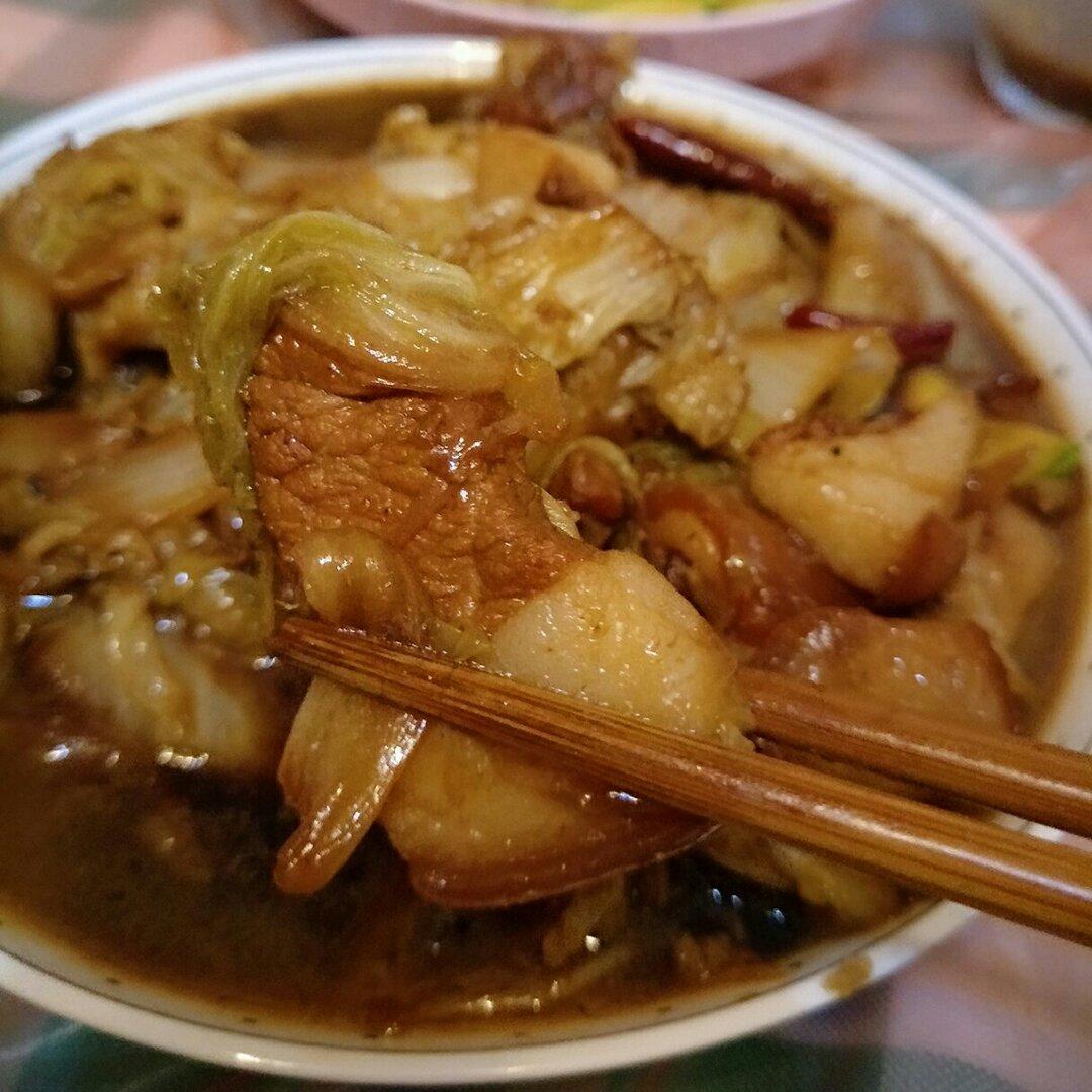 aaa洋做的白菜炖肉简单版