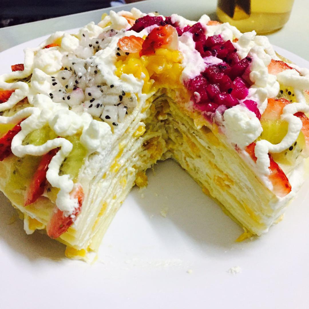 芒果千层蛋糕，100%成功告别煎皮无能