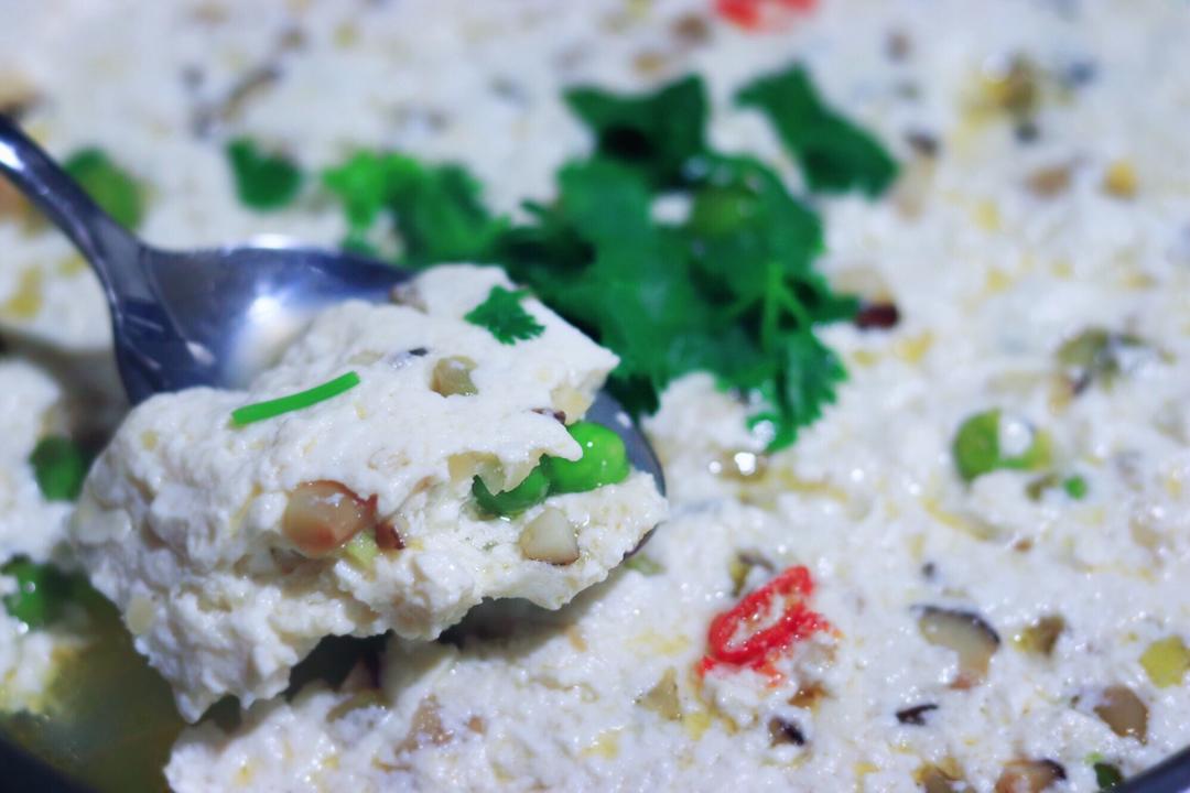 蒸豆腐饼