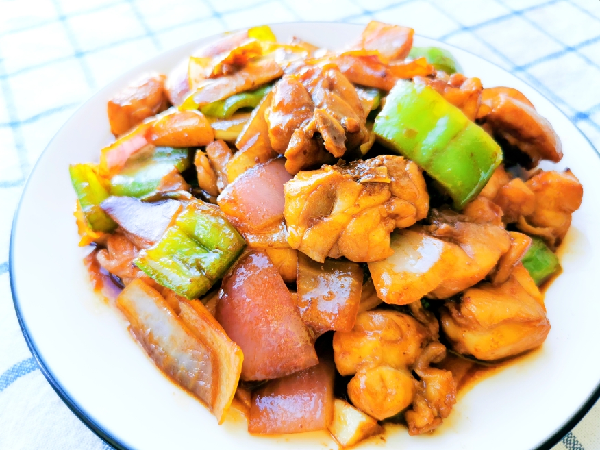 ❗超好吃❗超简单❗炒嫩滑❗青椒炒鸡块的做法 步骤8