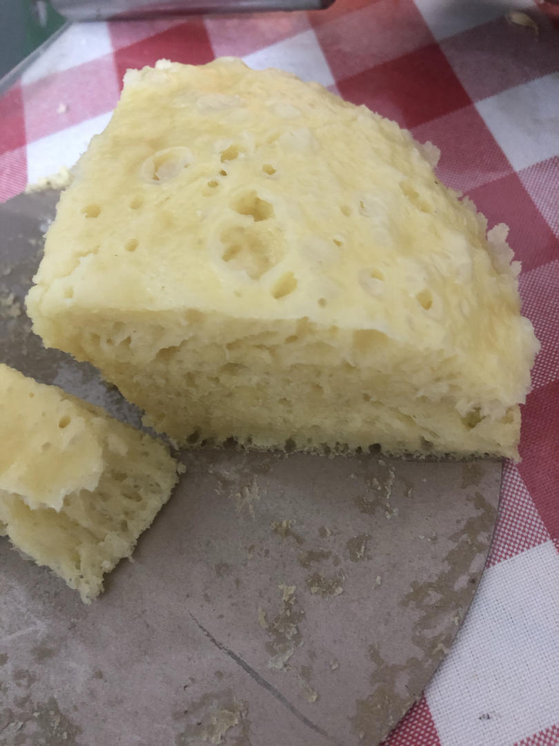 两个鸡蛋一碗面 全程手不粘面 轻松搞定小碗蒸发糕 蓬松煊软 比面包好吃