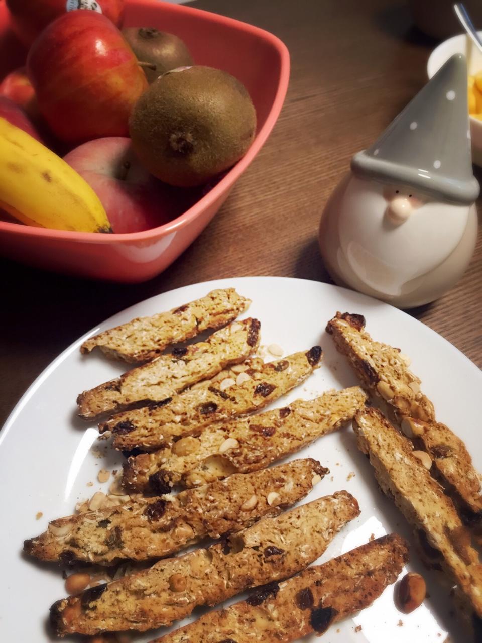 【健康零食】燕麦坚果意式脆饼