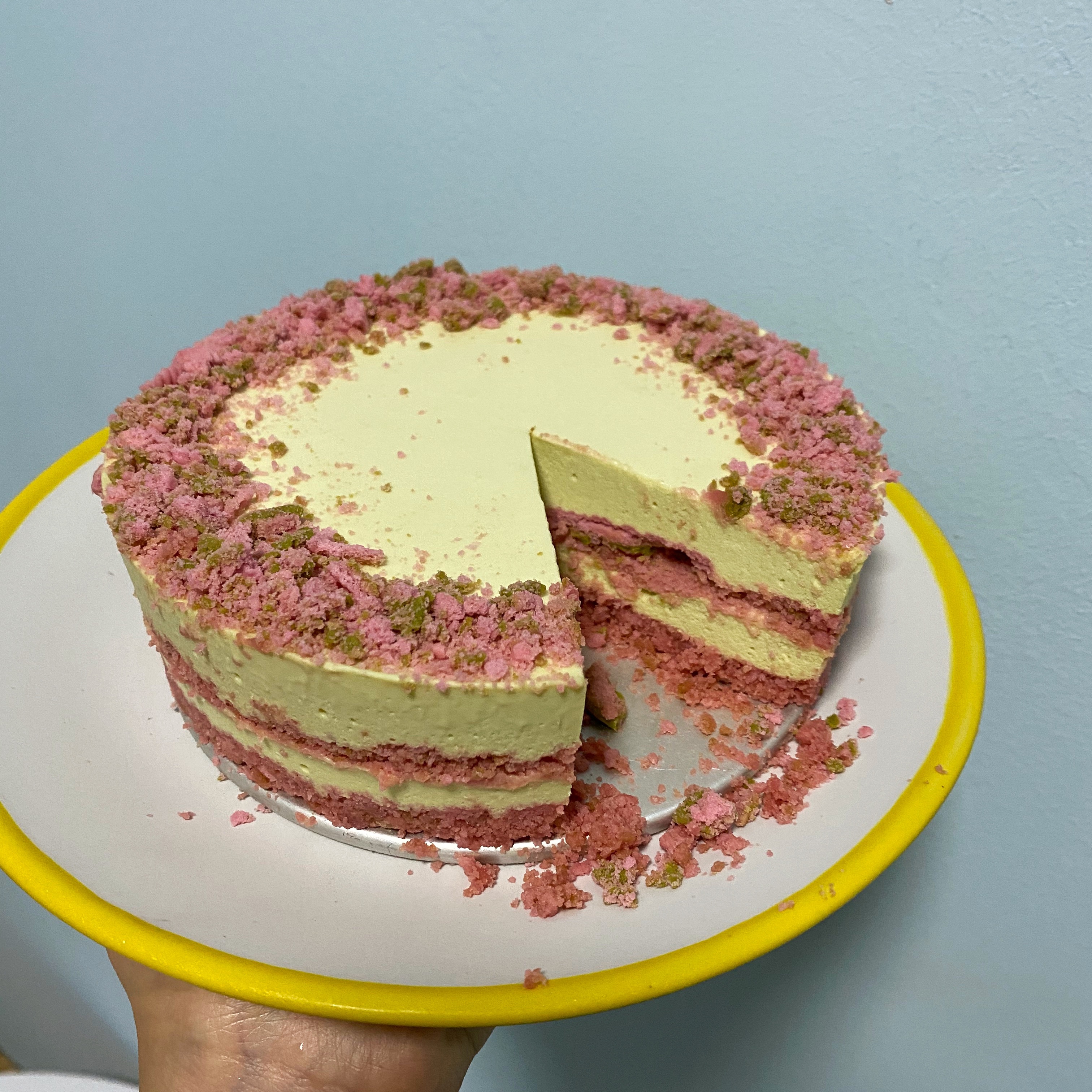 粉色奥利奥芝士免烤蛋糕的做法