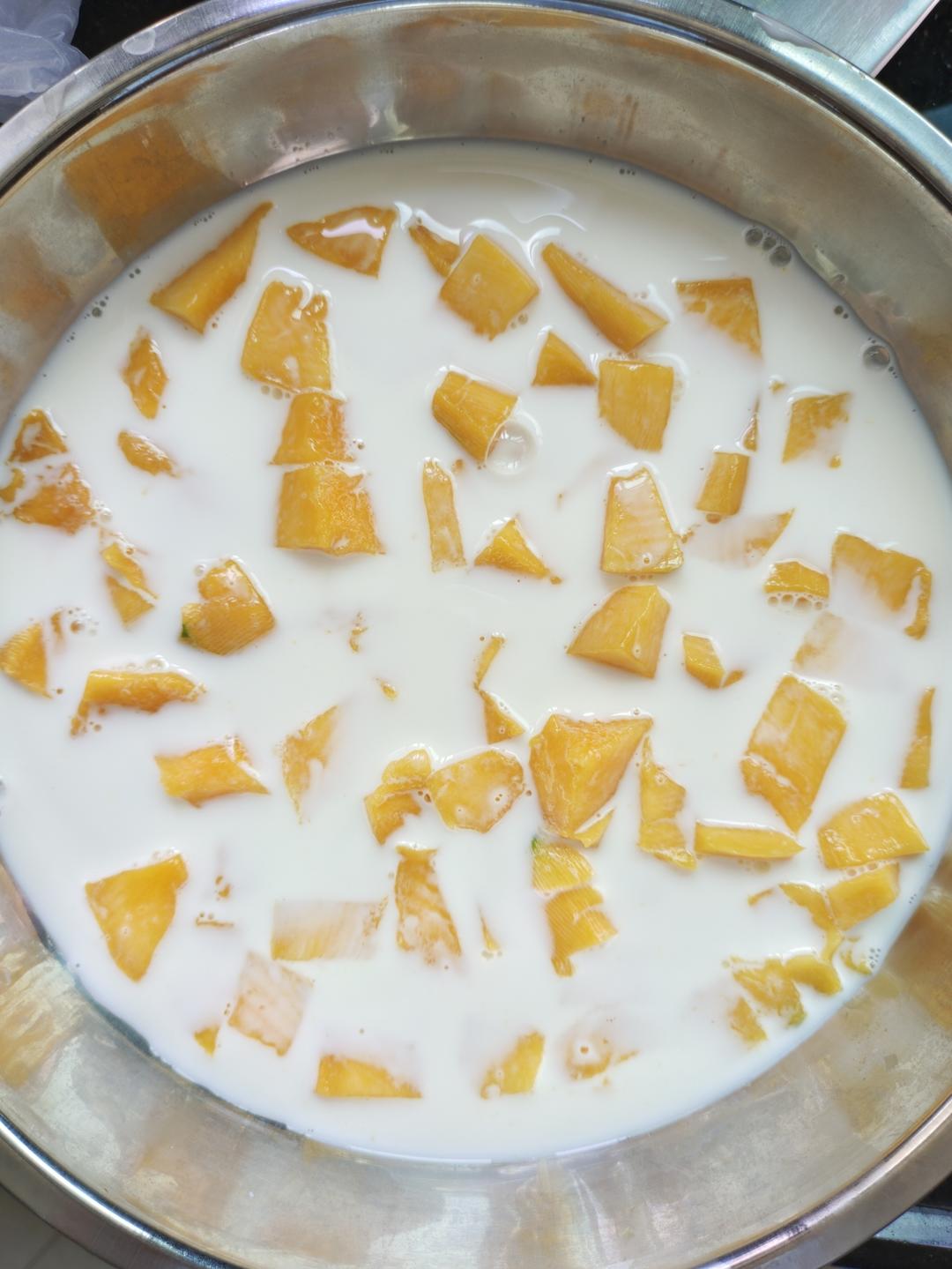 芒果牛奶布丁（吉利丁片版）