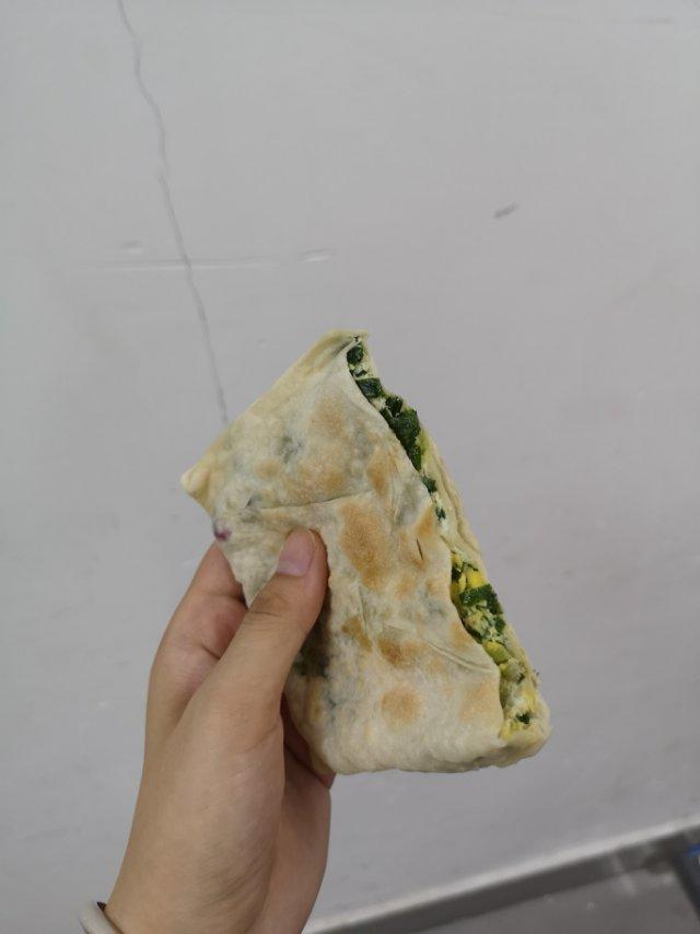 一粒汤圆做的生煎韭菜馍