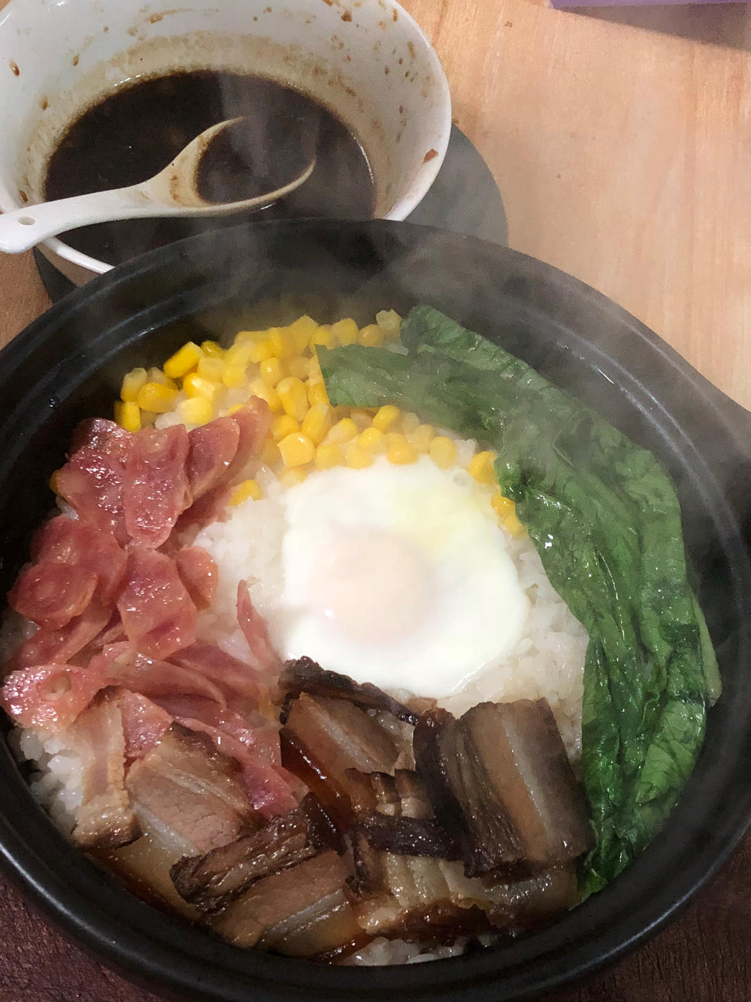 腊味煲仔饭（剩米饭版）