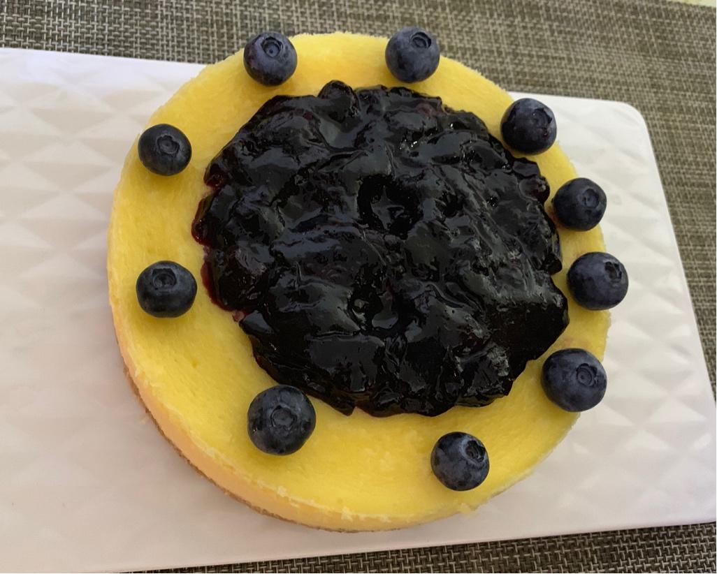 《Tinrry下午茶》教你做烤蓝莓重芝士蛋糕（6寸配方）