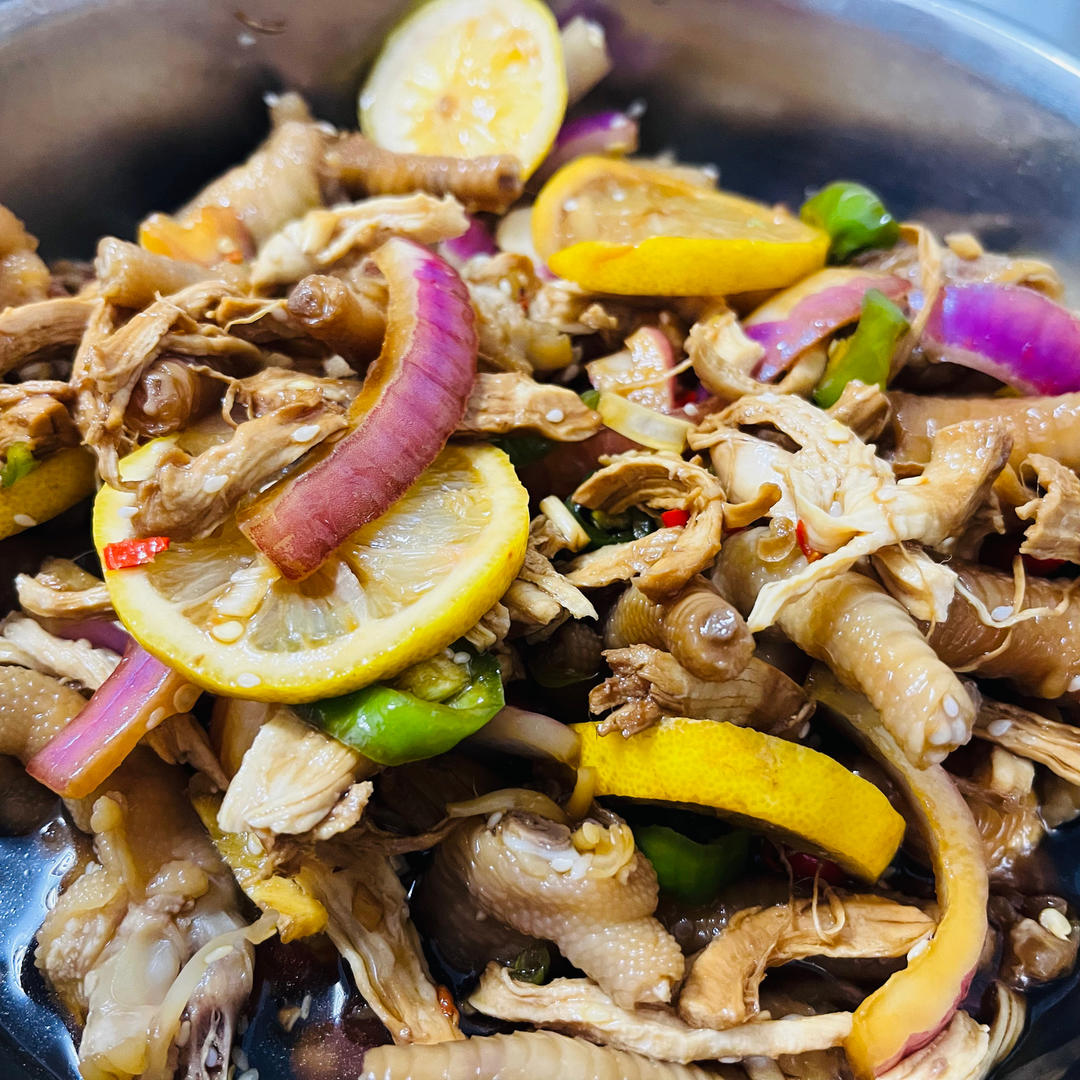 【柠檬酸辣鸡爪】自制超级无敌美味的网红鸡爪