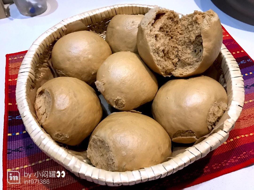 有着面包口感的红糖馒头（一次发酵）