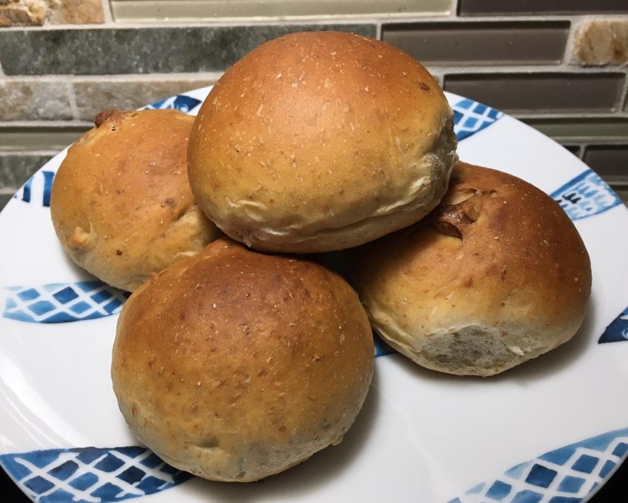 全麦奶酪果干小餐包（冷藏发酵）的做法