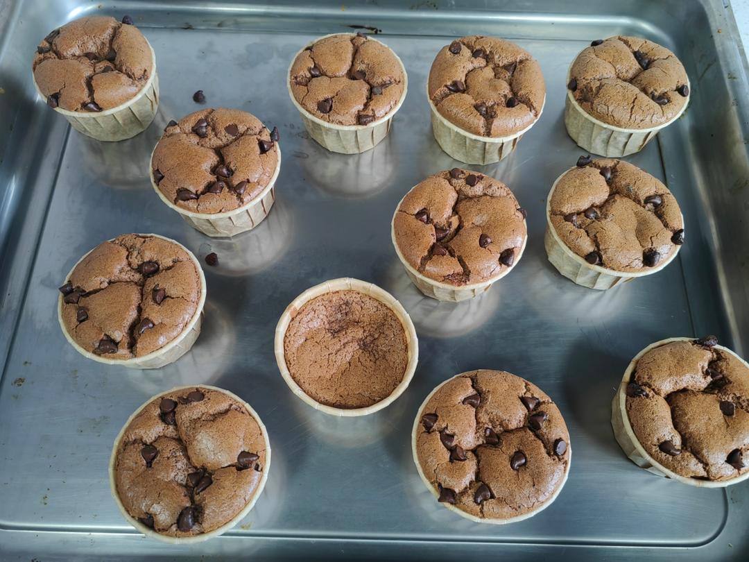 香蕉可可纸杯蛋糕的做法